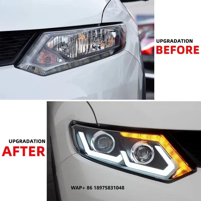 

Auto Part Upgrade Headlamp for-Nissan X-TRAIL T32 2014-2016 6000k Color Temperature 12V Car Accessories