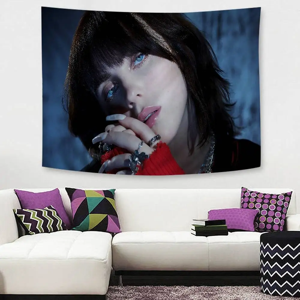 Pop Singer B-Billie Hanging Bohemian Tapestry Bohemian Wall Tapestries Mandala Kawaii Room Decor