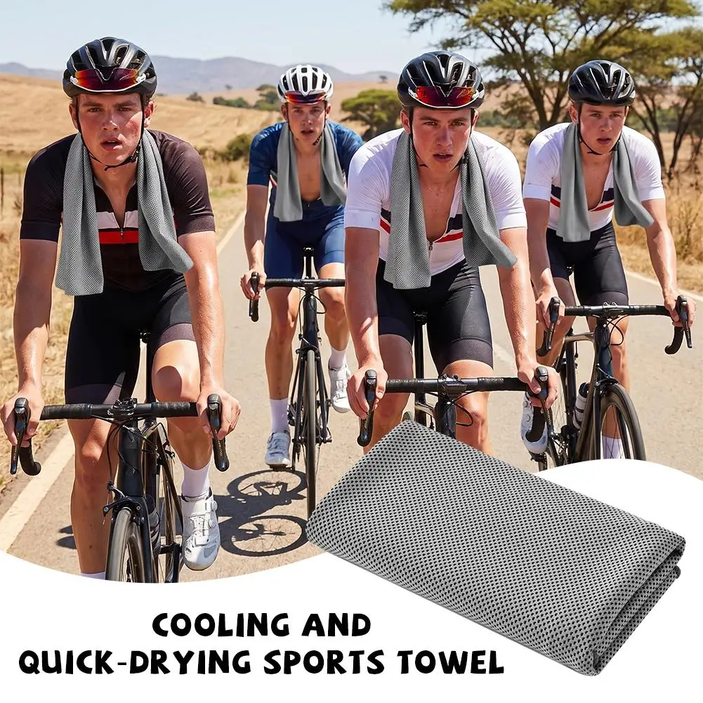 Cool Power Microfiber Cooling Sports Towel Quick Dry Breathable Lightweight Ice Sweat Towel Sunstroke Prevention Portable