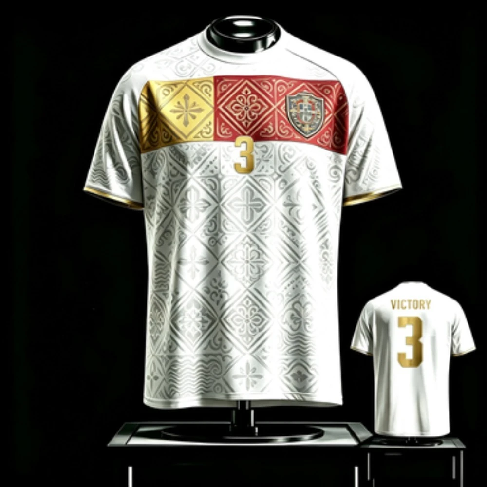 Ornate Geometric Tile Print Men T-Shirt Quick Dry Sports Training Short Sleeve Jersey