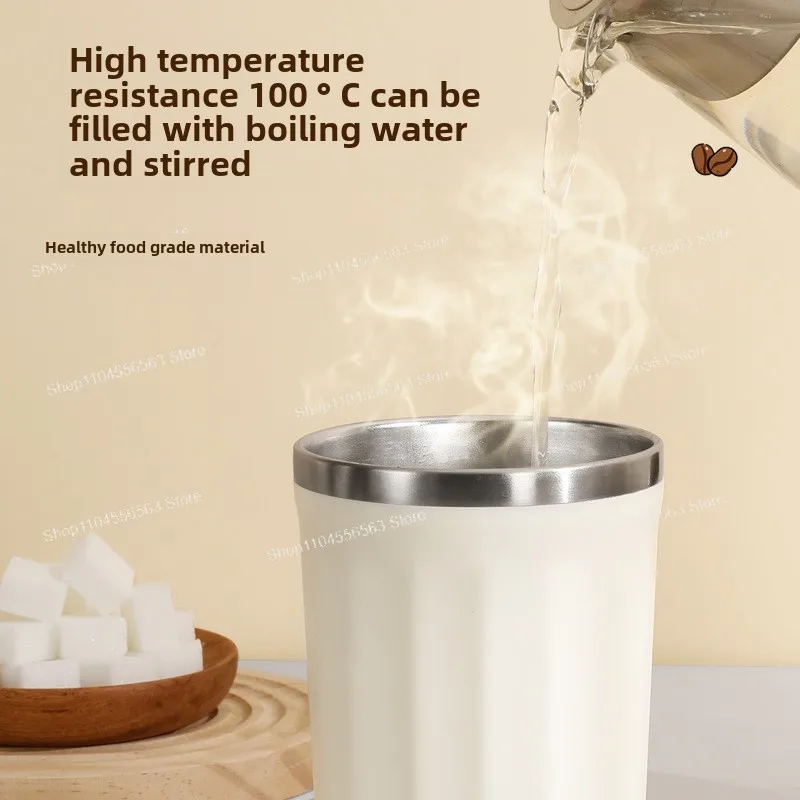 ถ้วยผสมอัตโนมัติ ชาร์จ ถ้วยน้ําขี้เกียจไร้สาย แบบพกพา หมุนแม่เหล็กไฟฟ้า ถ้วยกาแฟ