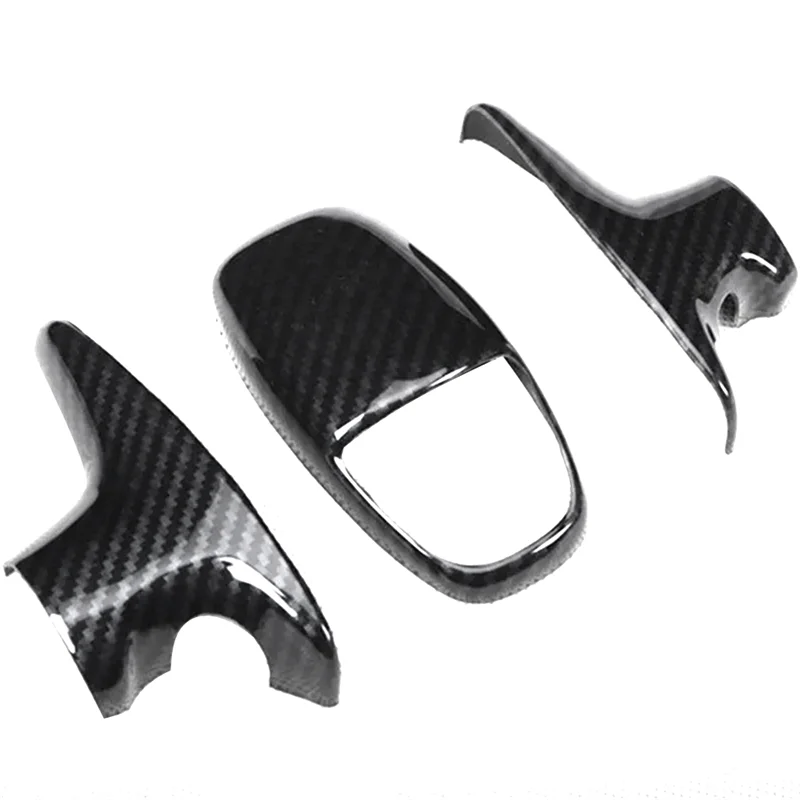 

A66P-Carbon Fiber ABS Car Gear Shift Knob Cover Trim For Dodge Challenger Charger 2015-2020 Shift Handball Cover