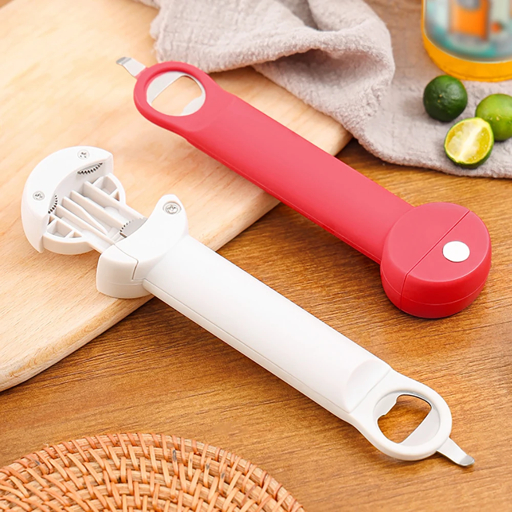 1PC 3-in-1 apriscatole uso domestico apribottiglie multifunzione utensili da cucina accessori apribottiglie magnetico