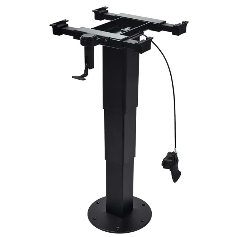 رائجة البيع RV63004 تلسكوبي سبائك الألومنيوم والصلب RV الأسود الجدول الساق شاحنة التخييم جزء الجسم مع 2-Way انزلاق