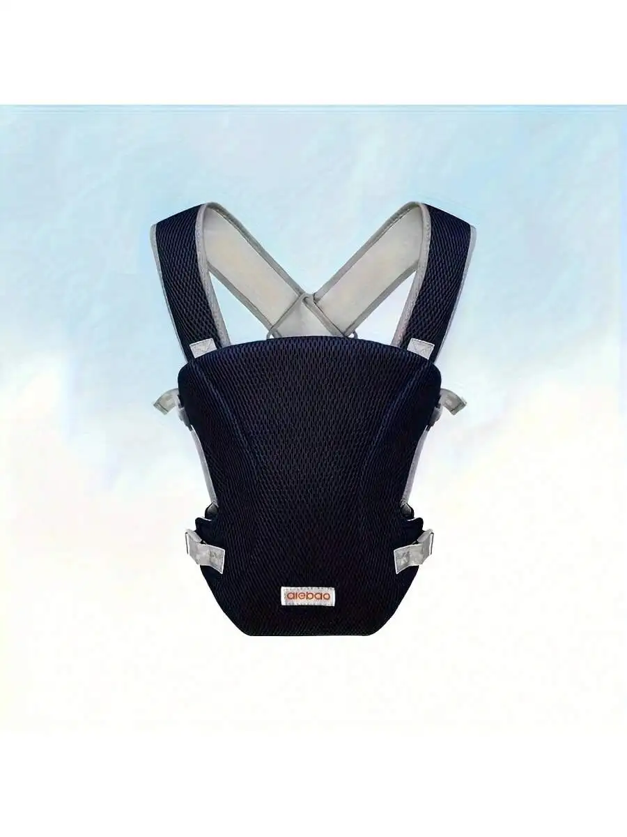 Детская сетчатая переноска, передняя передача - горизонтальная переноска с поддержкой талии, сетчатая конструкция для лучшей воздухопроницаемости, конструкция с перекрестной спинкой, регулируемые лямки, легкая для всех сезонов - многофункциональная передняя и задняя переноска для прогулок, подходит для новорожденных малышей