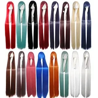 Peluca de pelo sintético larga y recta resistente al calor para mujer, peluca Universal de dibujos animados para Cosplay, pelucas para fiesta de disfraces de Anime