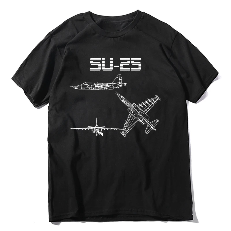 Su-25 Soviet Plane Warbird Blueprint Schematics Diagram  Short Sleeve Casual Summer Boys s