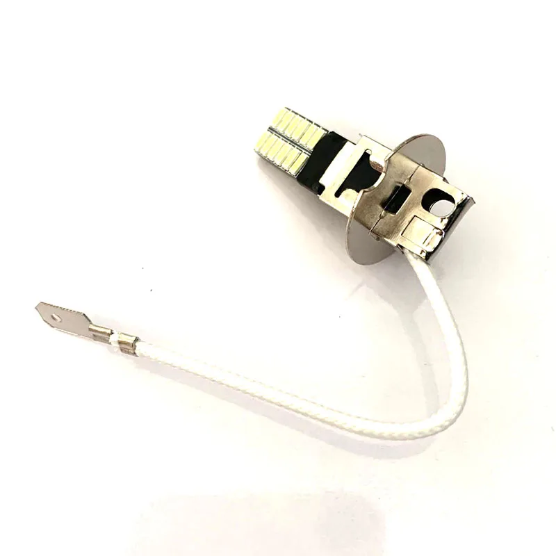 Car LED bulb H1 H3 LED headlight bulb small 30W 20000 lumens CSP car headlight fanless light car diode fog light 12V 24V 6000K w