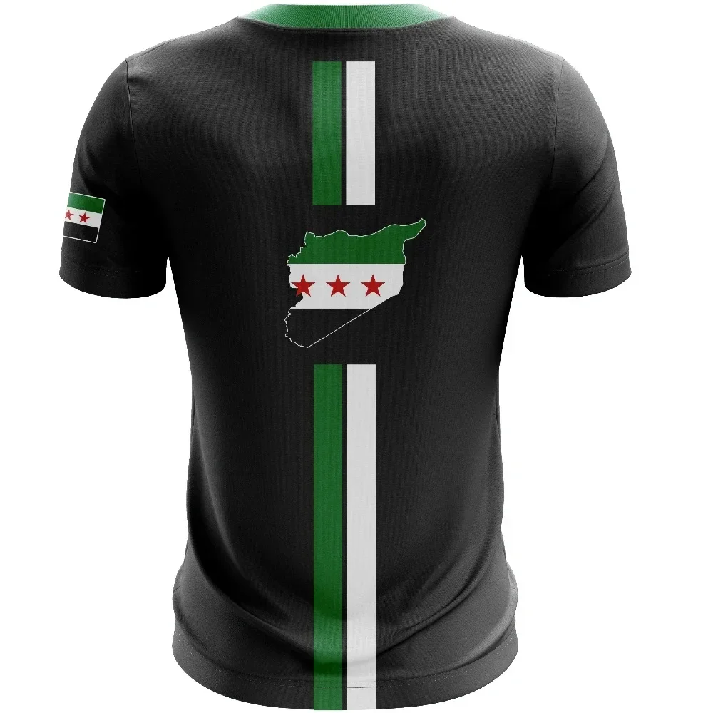 2025 Syria Football Jersey Men's Sports 3D T-shirts Syrian Flag Street Oversized Tops Unisex Casual Graphic T-shirts Mens Gifts