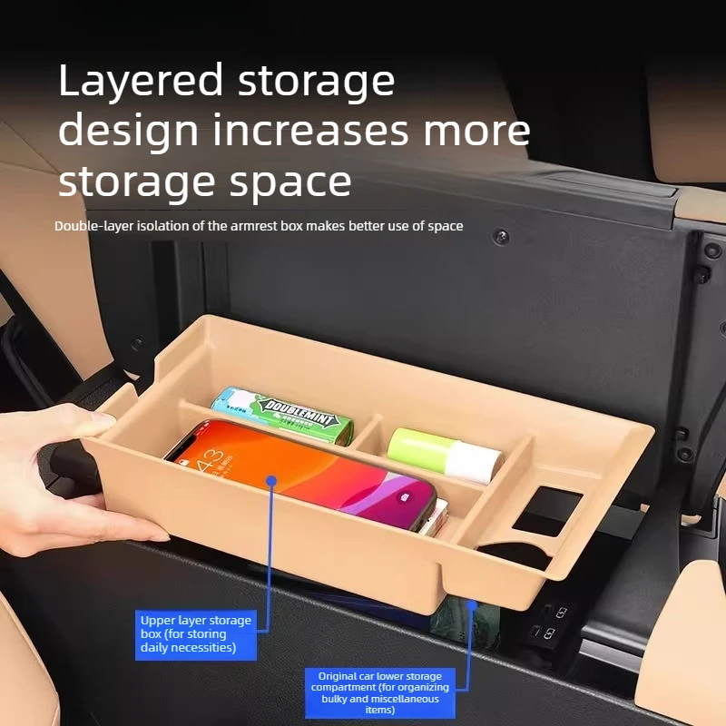 Central Control Armrest Box Storage Box Modified Car Interior Storage Box Interior For Lexus ES200/RX350h/NX/RZ/RX/ES 2015-2026