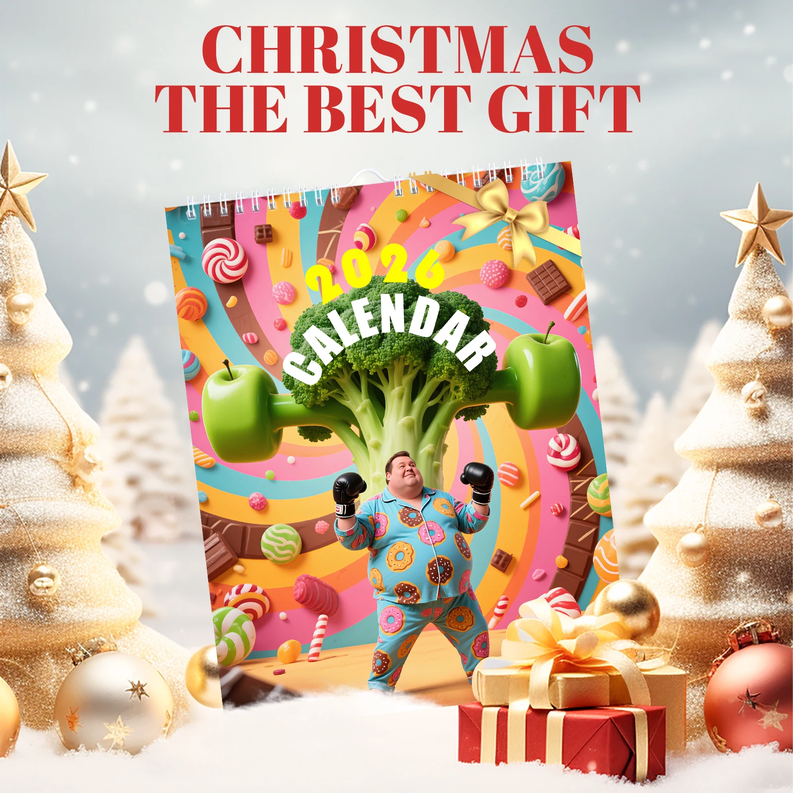 

Christmas Gift 2026 Health Calendar for Diabetics | Unique Gift Idea for Family Friends Funny & Practical Wall Decor