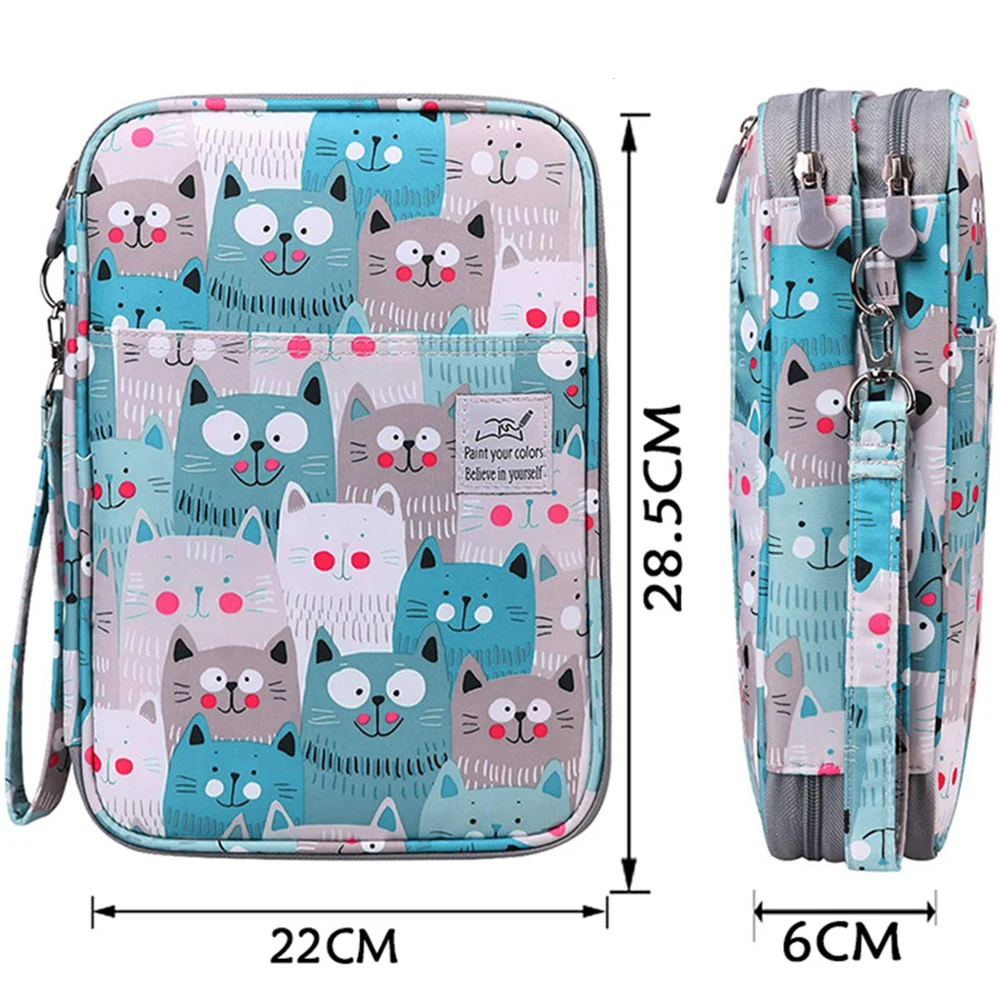 Imagem -03 - Grande Capacidade Escola Estojo Papelaria Bolsa Pen Organizer Kawaii Caixa Estética Suprimentos de Compartimento 192 Slots