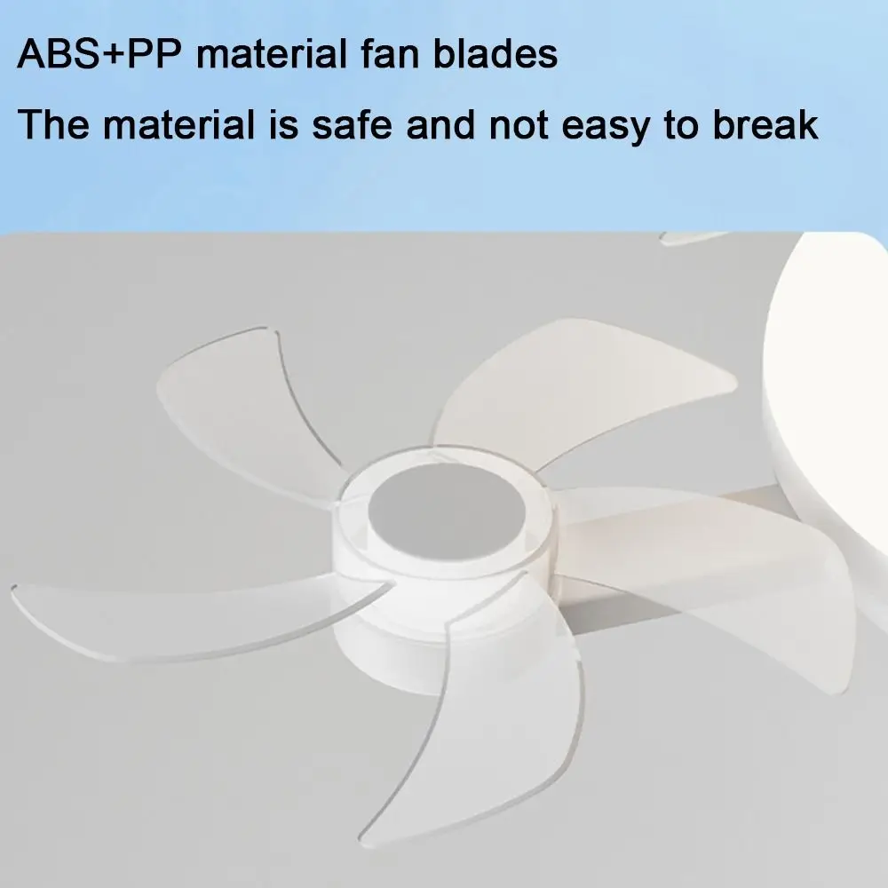 

2 in 1 5 Heads Ceiling Fan Light Wind Speed Adjustable 3 Lighting Modes Hanging Fan with LED Light Eye Protection