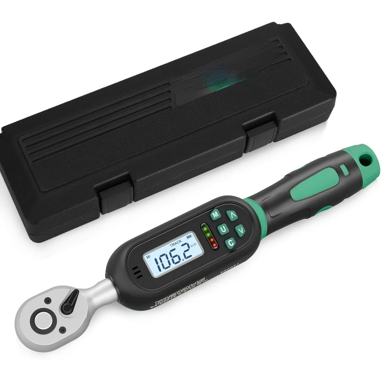 

1/4 Inch Drive Digital Torque Wrench, 5.31-106.2 In.lb/0.6-12 N.m, Small Electronic Torque Wrench with Preset Value, Buzzer