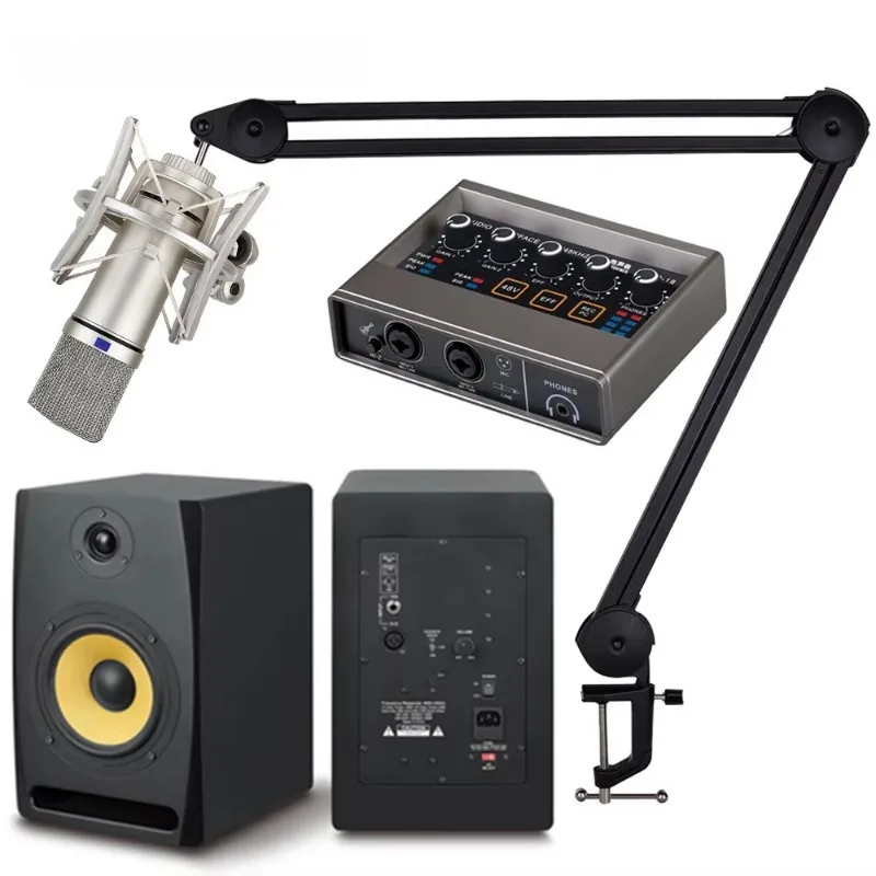 

Professional Music Home Studio Monitor Recording Microphone Headset Equipment Kit
