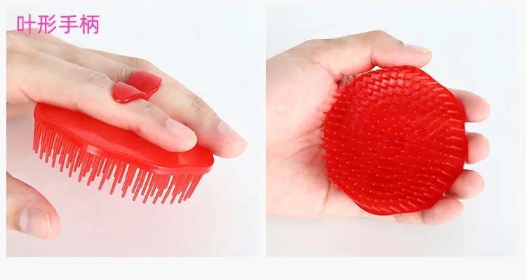 Portable Silicone Hair Scalp Massager Brush Massaging Shampoo Brush Shower Cleaner Bath Head Massage Hair Washing Comb