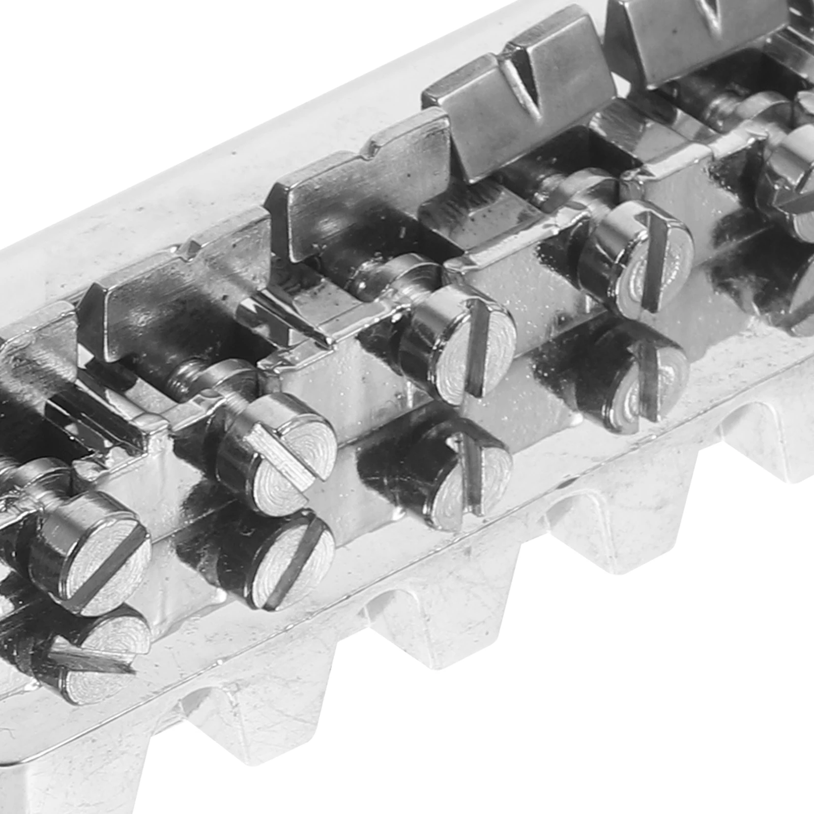 

Wraparound Roller Bridge Saddle Tailpiece for Style Electric Guitar Replacement Parts Accessories (Silver)