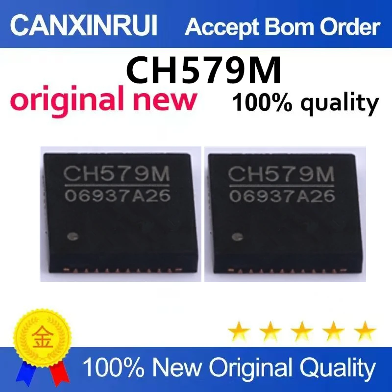 (5pcs-100pcs)Brand new original CH579M QFN-48 BLE and ZigBee dual-mode wireless communication ARM core 32-bit microcontroller ch