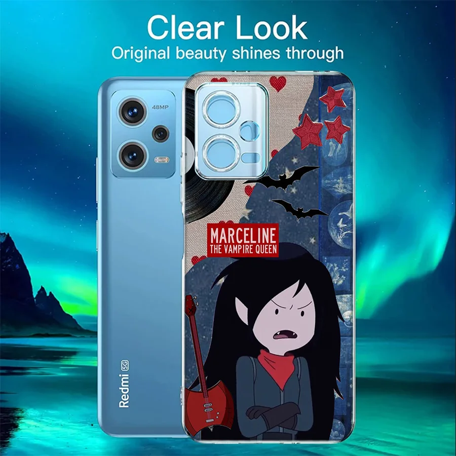 Adventure Time Marceline Cover Case For Xiaomi Redmi Note 13 5G Plus 12 12C 10 10A 10C 10X 9 9A 8 8A K60 K70 K20 Pro Phone 7 7A