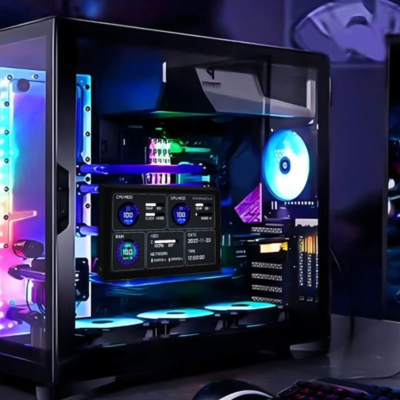 5inch IPS LCD Display AIDA64 Chassis Display Screen USB Display Sub-Screen Support Computer R58F