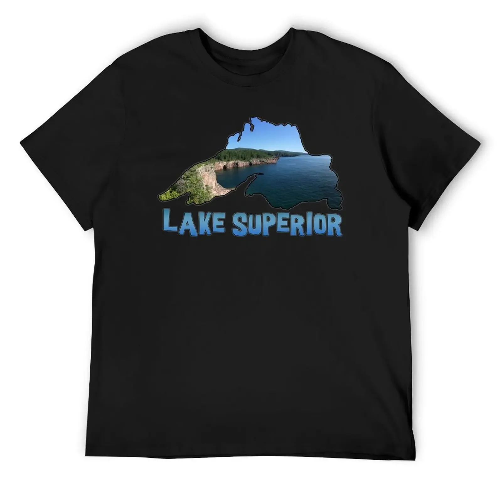 

Lake Superior Outline and North Shore in Minnesota T-Shirt designer shirts Funny t-shirt shirts graphic tee t shirts for men