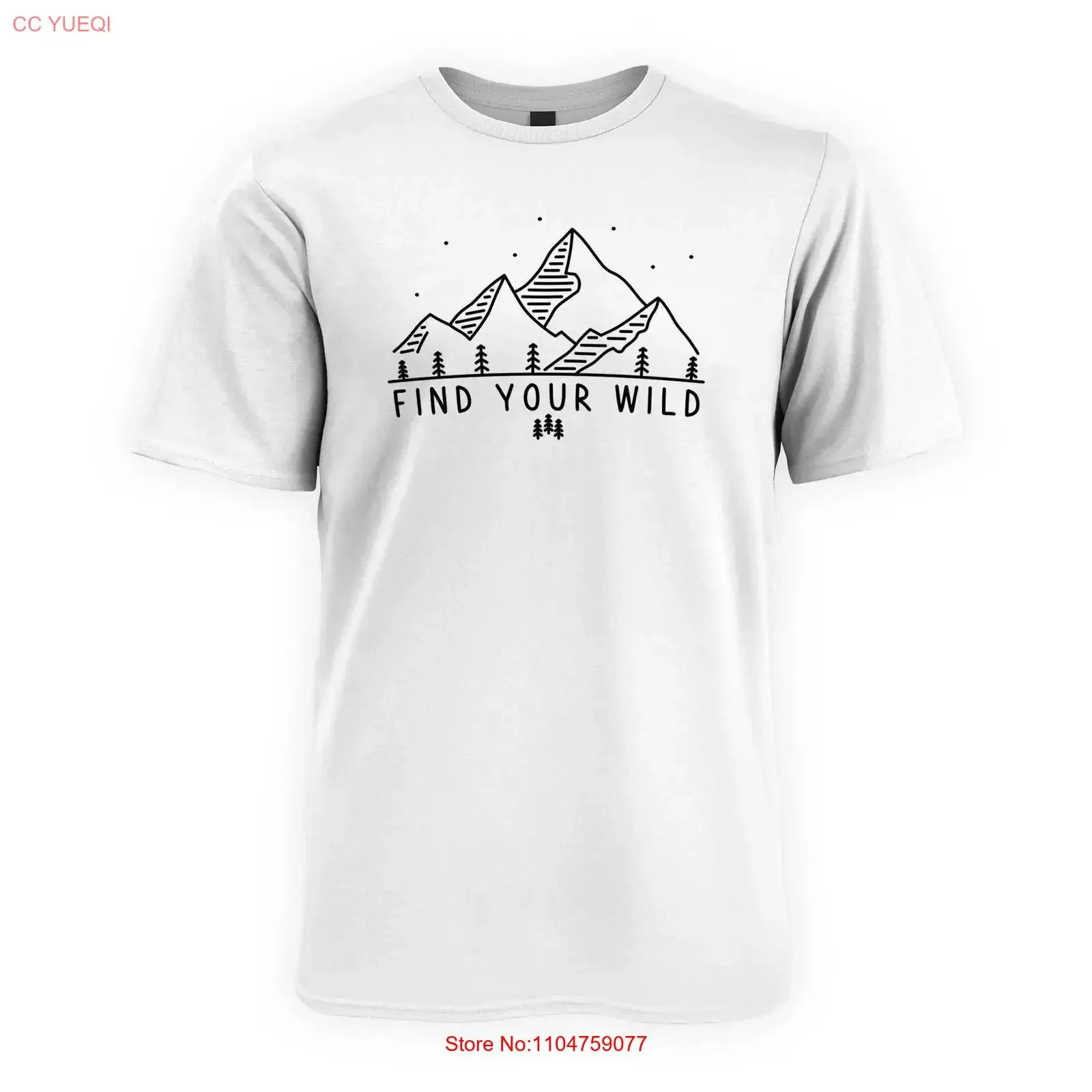 Find Your Wild Adventure Explore Men's Cotton T Shirt vintage Washed Versatile Stylish graphic Slightly fashion Comfortable
