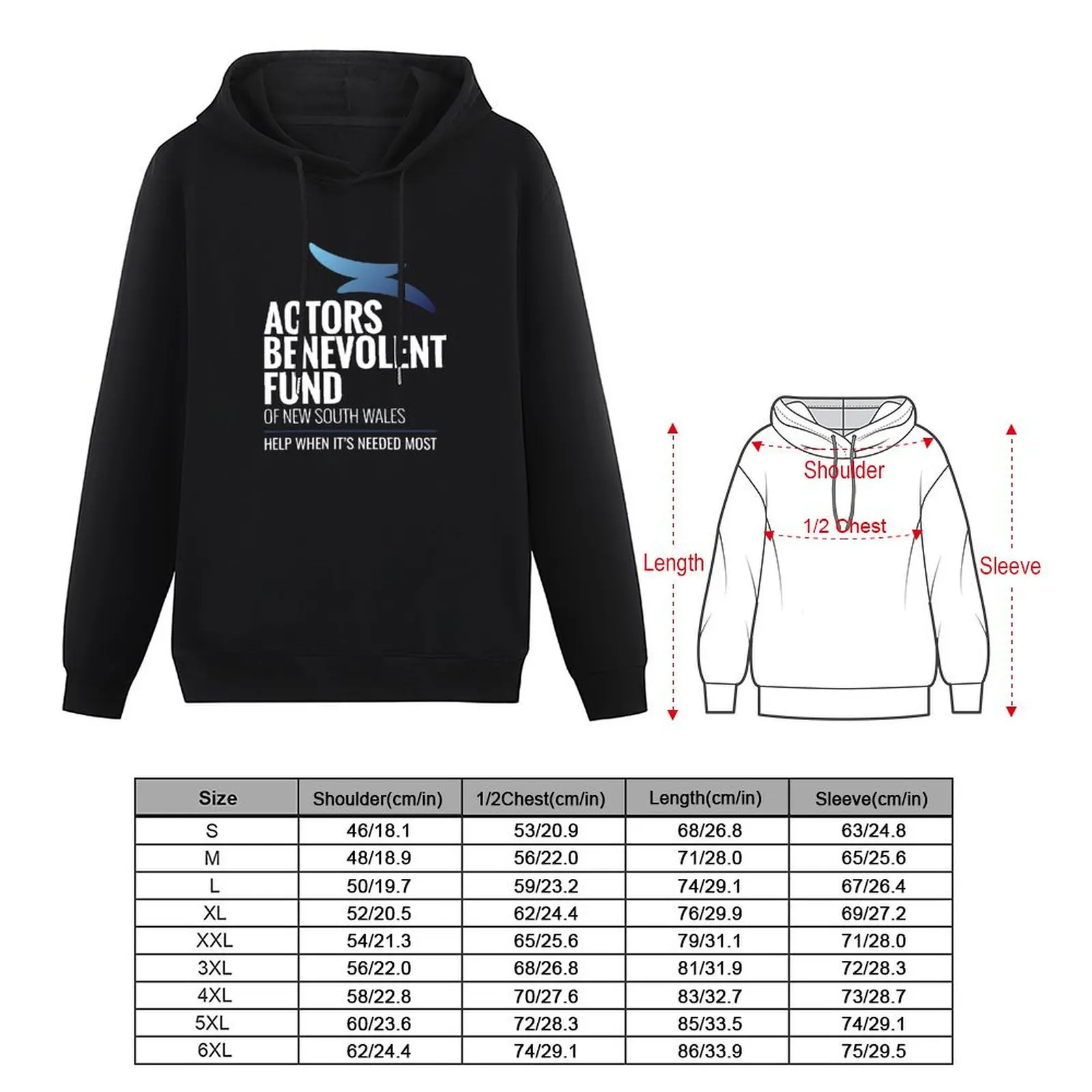 Actors Benevolent Fund of NSW Merchandise. Pullover Hoodie blouse hoodie graphic