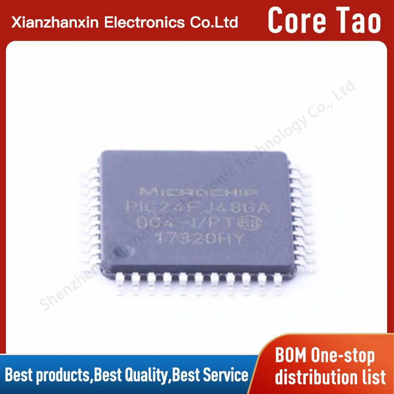 

1pcs/lot PIC24FJ48GA004-I/PT PIC24FJ48GA004 TQFP-44 Microcontroller chip