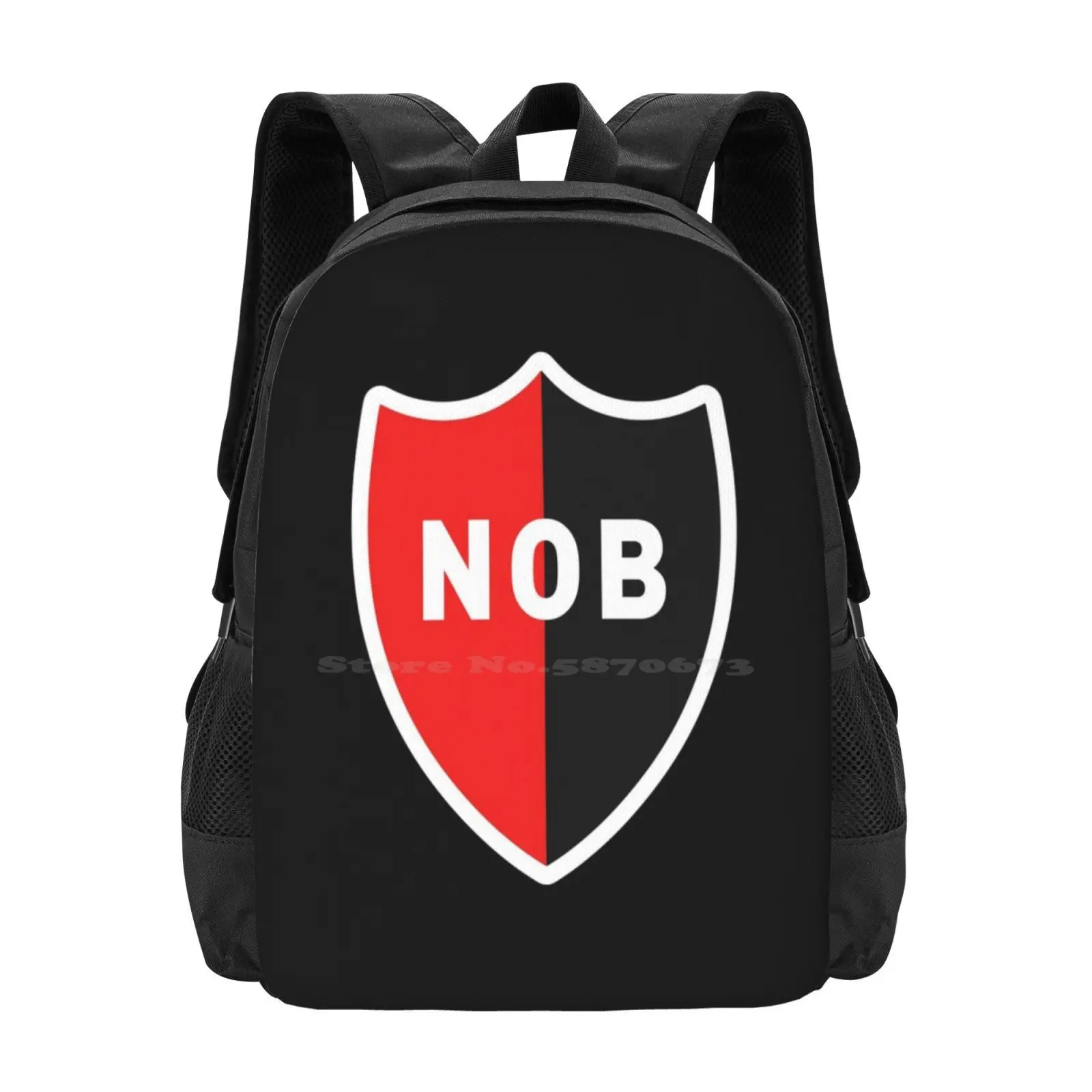 Newell'S Fashion Pattern Design Travel Laptop School Backpack Bag Newells Old Boys Estadio Marcelo Bielsa Nob Logo Crest Shield