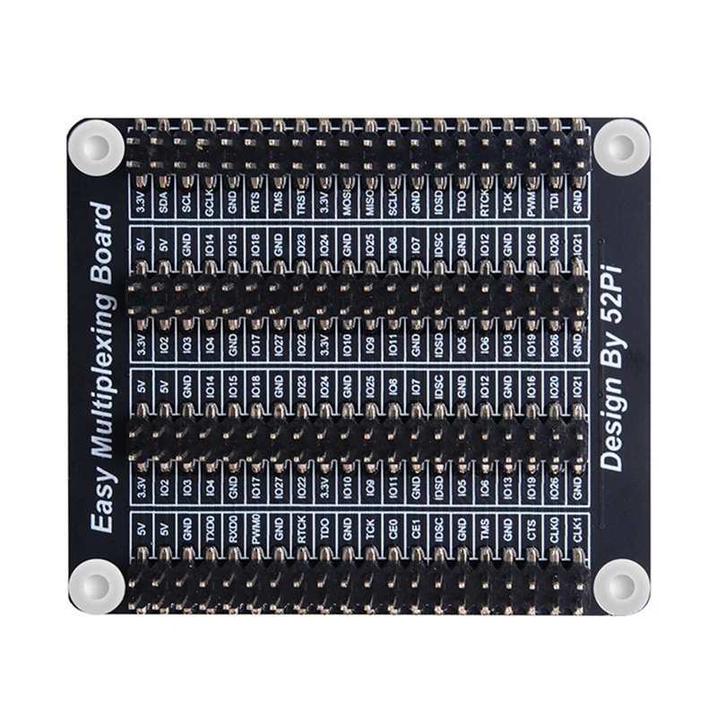 Placa de Expansão GPIO para Raspberry Pi, Módulo Multiplexador com Parafusos, Módulo Multifuncional, 4B, 3B +, PCB, 40Pin, Quad IO