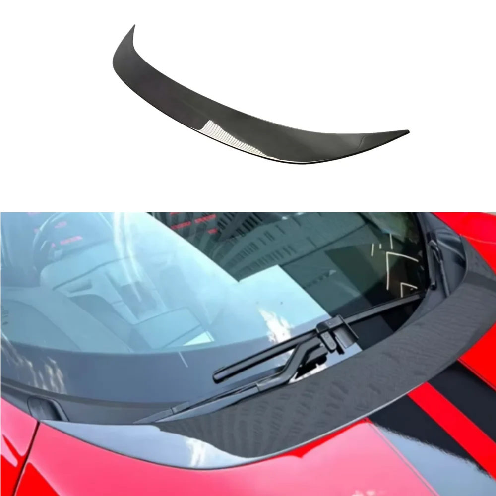 Speed Dry Carbon Fiber Front Hood Air Outlet Decoration with  3M Tape Installation for Ferrari SF90