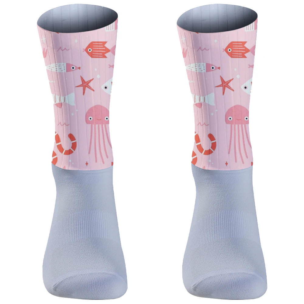 Calcetines de ciclismo para hombre y mujer, medias con diseño del Día de los muertos, ideal para regalo, primavera, verano, otoño e invierno, novedad