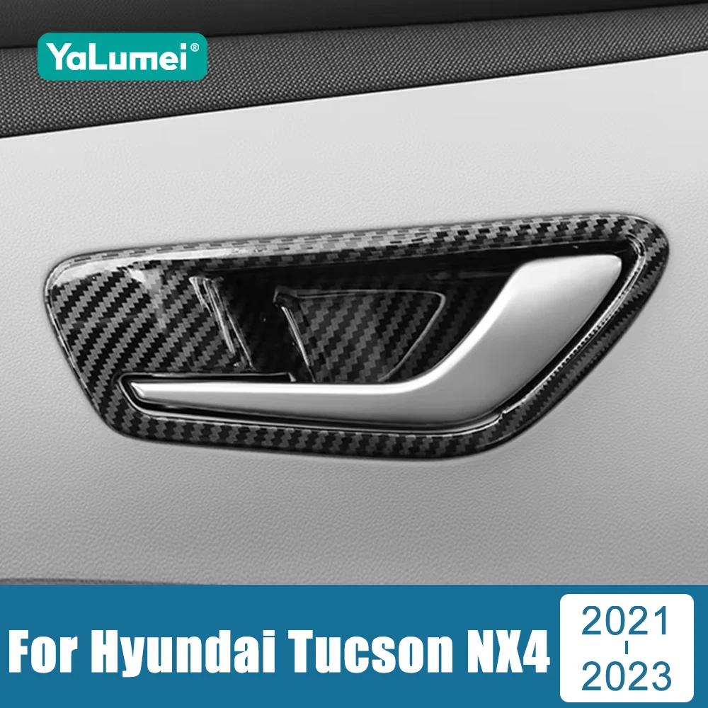 

For Hyundai Tucson NX4 Hybrid 2021 2022 2023 N Line ABS Car Inner Door Bowl Trim Frame Trim Cover Sticker Decoration Accessories