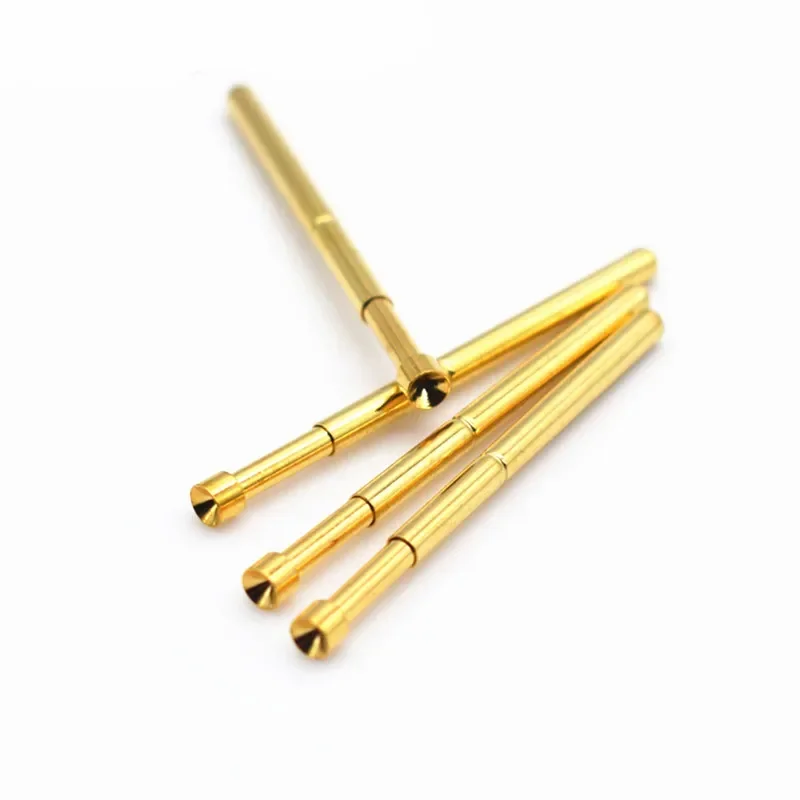 100PCS/pack Gold-plated PA125-A2 Cup-shaped Spring Test Pin Outer Diameter 2.02mm Length 33.35mm For ICT Testing