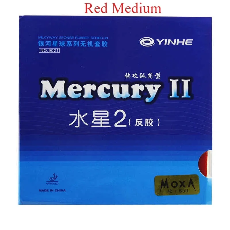 Original YINHE Mercury 2 Tischtennisbelag mit Noppen nach innen für schnellen Angriff mit Loop
