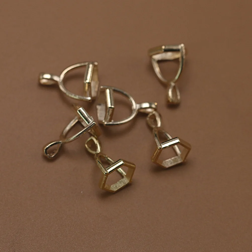 

20Pcs Alloy Hexagonal Pendant Charms DIY Jewelry Making Accessories for Necklace Bracelet Rose Gold Simple Stylish Unique Shape