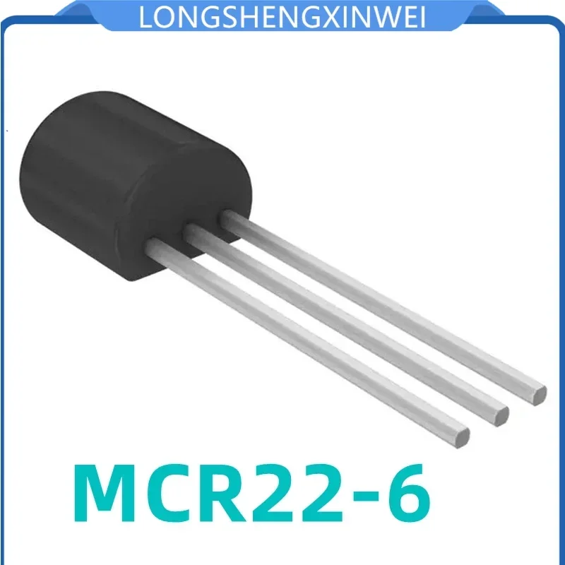 1PCS MCR22-6 MCR22 Direct-plugged TO-92 Thyristor Triode
