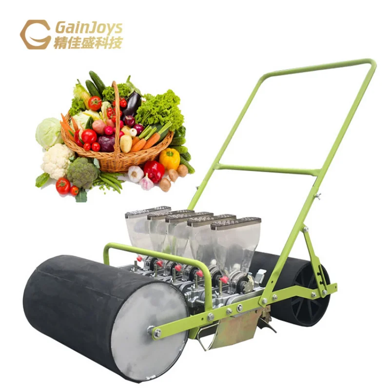 

Gainjoys Farm machinery equipment garden tool hand push vegetable planter manual onion seeder