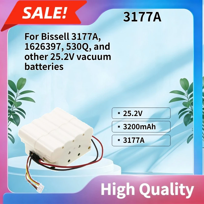 

High Quality 25.2V 3200mAh Rechargeable Battery Compatible with Bissell 3177A 1626397 530Q