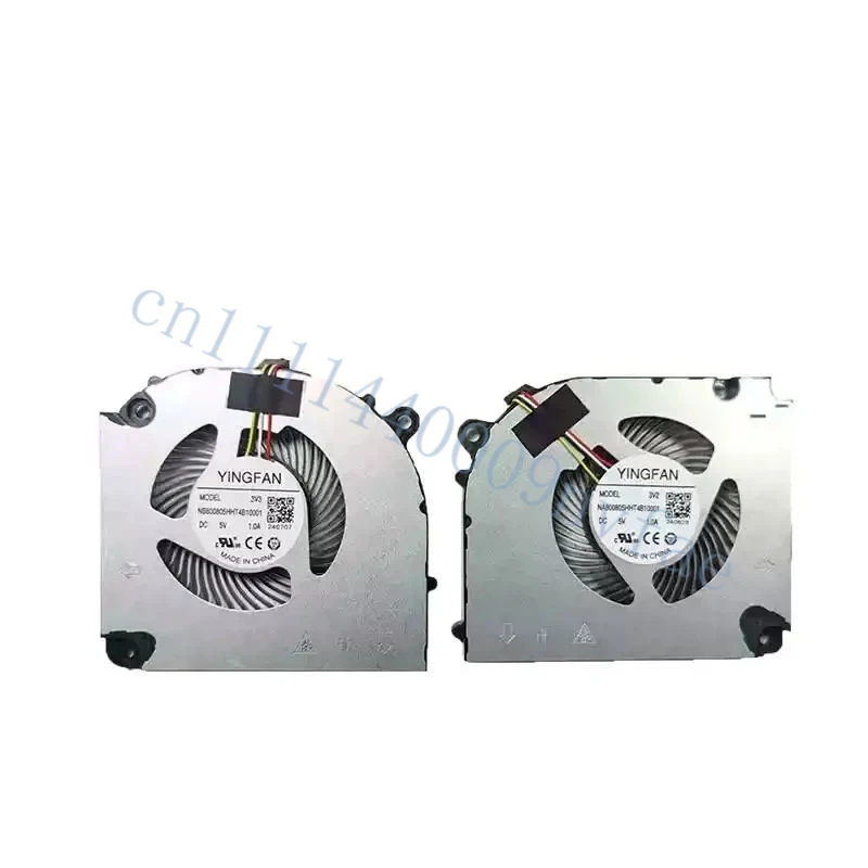 New Original Laptop CPU+GPU Cooling Fan for YINGFAN P15 P16 23 24 Gigabyte G5 Kf Rc55 3V3 3V2 0.2