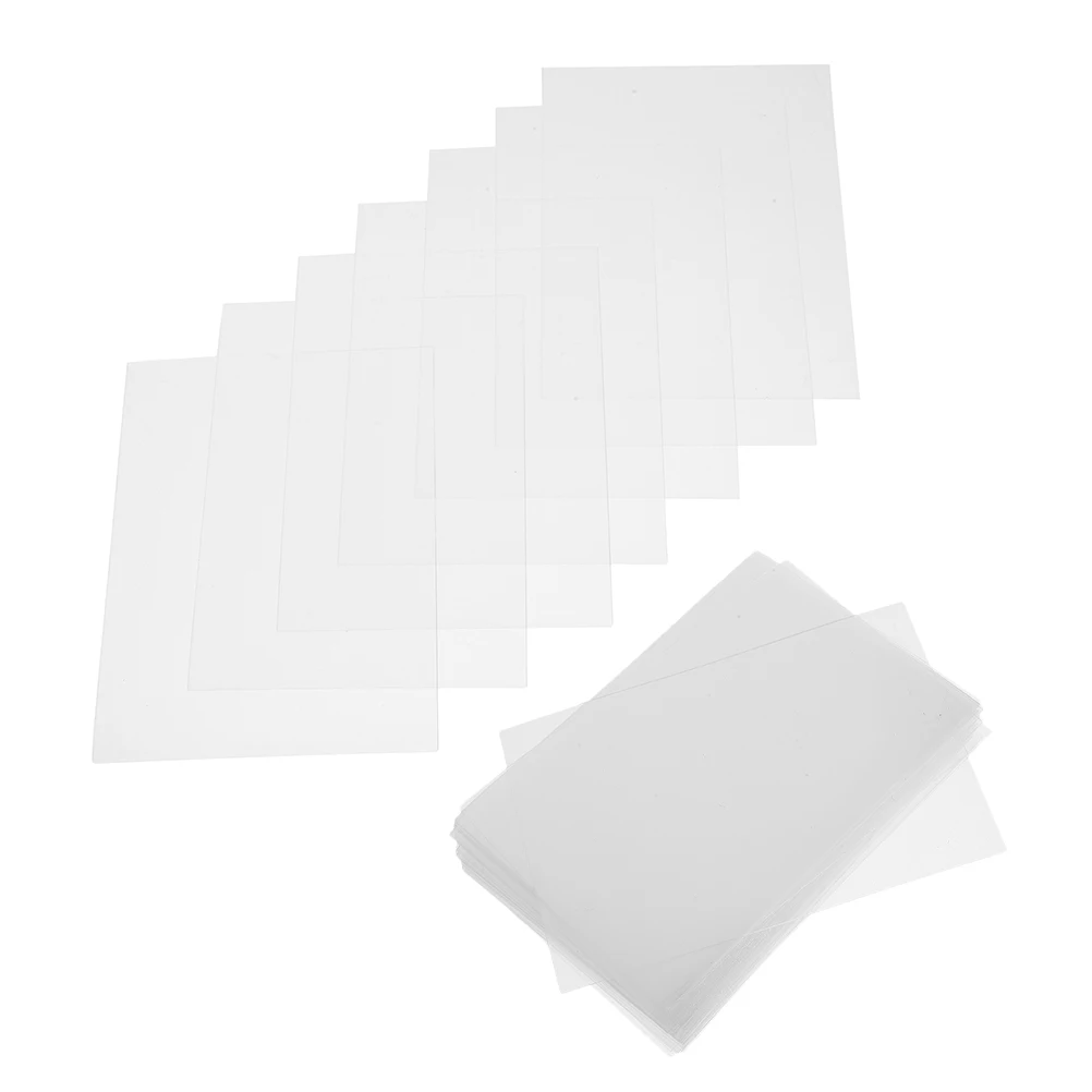 

100pcs 2 Bags Hard Plastic Card Sleeves Clear Protective For Trading Cards Baseball Football Sport Collection Album Postcard