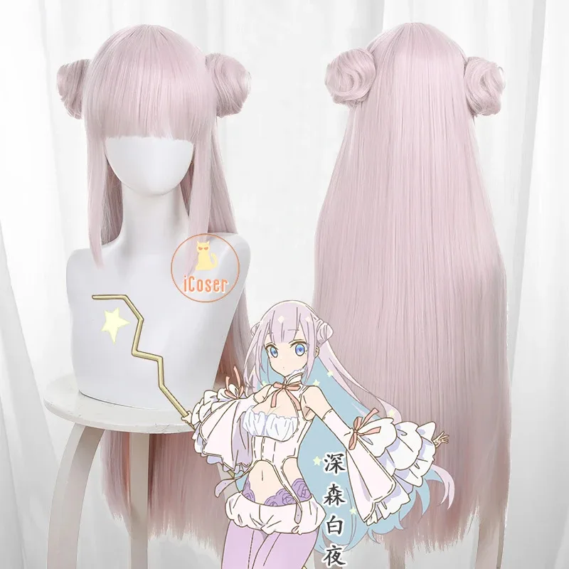 أنيمي MahoAku Mimori Byakuya شعر مستعار تأثيري الفتاة السحرية والملازم الشرير المستخدمة لتكون Archenemies حفلة الهالوين النساء