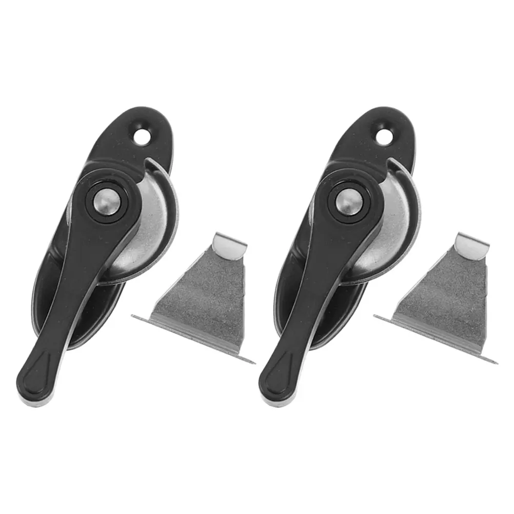 

2 Set Crescent Lock Door Bolt for Window Garage Hotel Latches Hardware Aluminum Alloy
