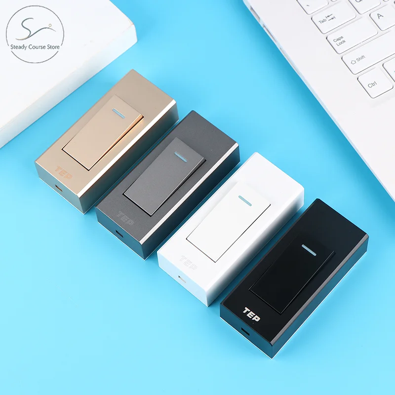 1Pc 1 Gang 2 Way Surface Mount Switch Wire Hanging Installation Bedside On/Off Control Lamp Panel Wall Light Switch