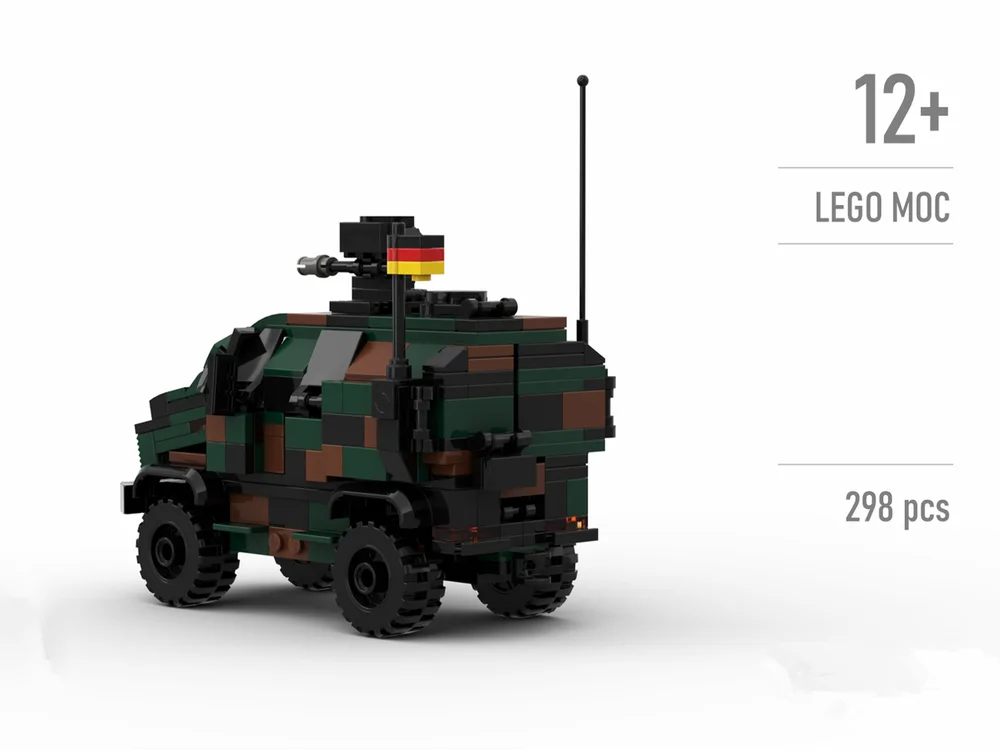 MOC-76433 Army collection-German Army 298 pieces compatible building toy blocks for children's Christmas gifts