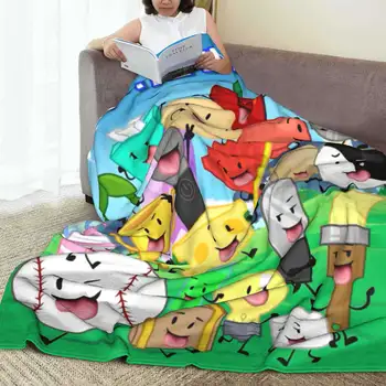 Bfdi Inanimate Insanity Tecknad Filt Alla Karaktärer Plysch Vintage Mjuk Pläd Stolsöverdrag Soffa Helårssovrum 10 best sales Reanimator - №10