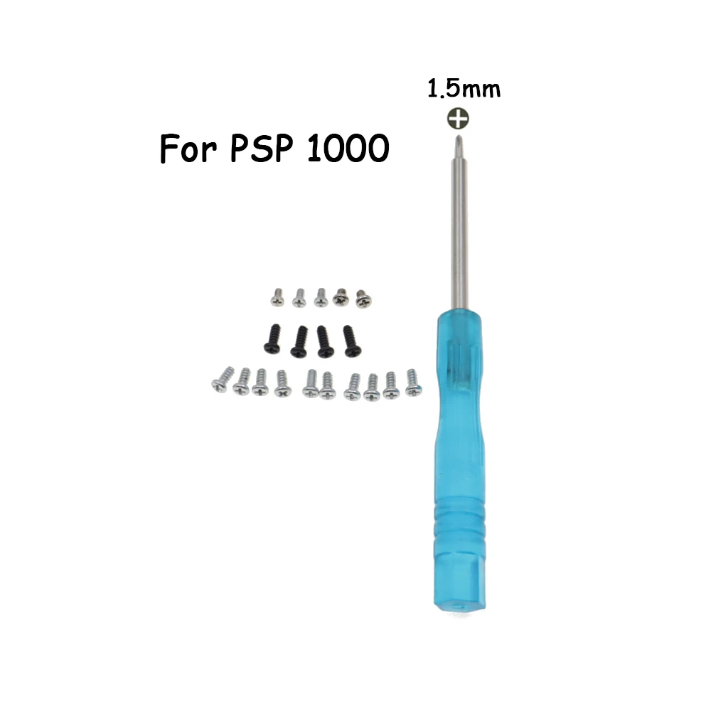 1/2/5Set Full Set Replacement Screw Kit for PSP 1000 2000 3000, Game Console Housing Shell & Motherboard Repair Parts view 5
