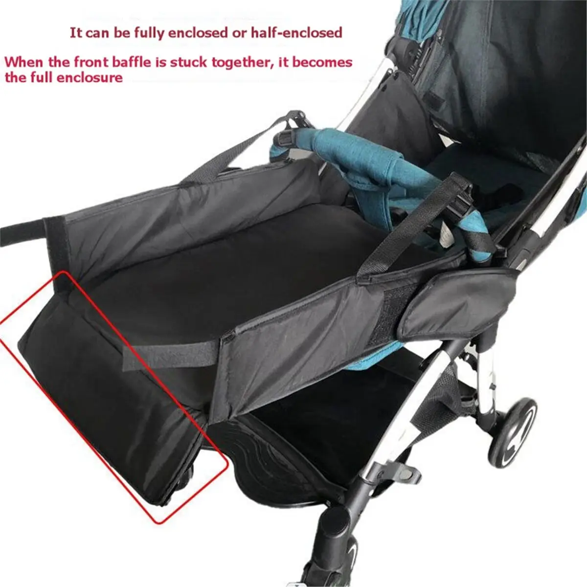 A10R Baby Stroller Footrest Pushchair Cloth Foot Board Toddler Seat Extender Feet Extensions Carriage Pushchair Foot Support