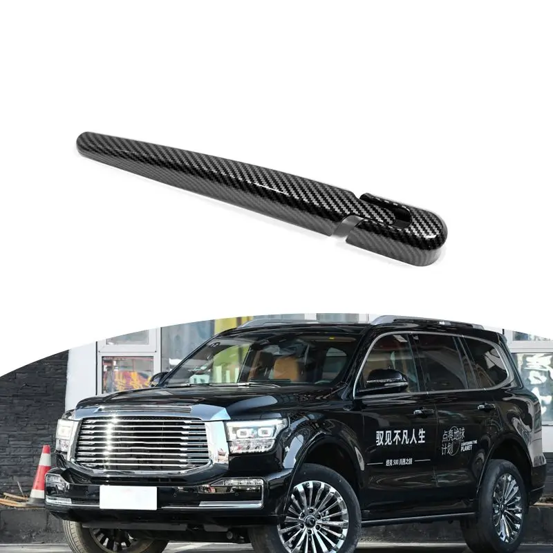 For GWM Great Wall Tank 500 2021-2023 Car Rear Wiper Carbon Fiber  Window Cover Rain  Exterior Style Accessories