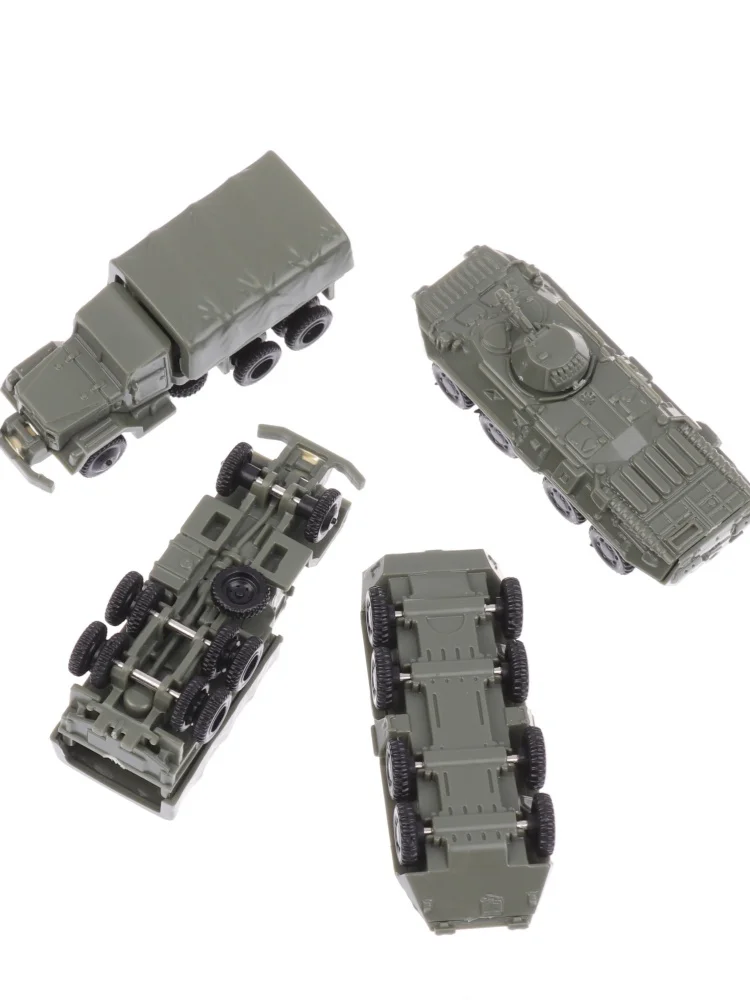 

1/4 шт. модель песочного стола 4D сборка 1/144 русский BTR80 бронеавтомобиль американский грузовик M35 детская игрушка-головоломка